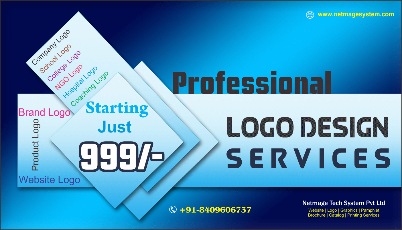 Company Brand Logo Design in Patna,Bihar Netmage Tech System