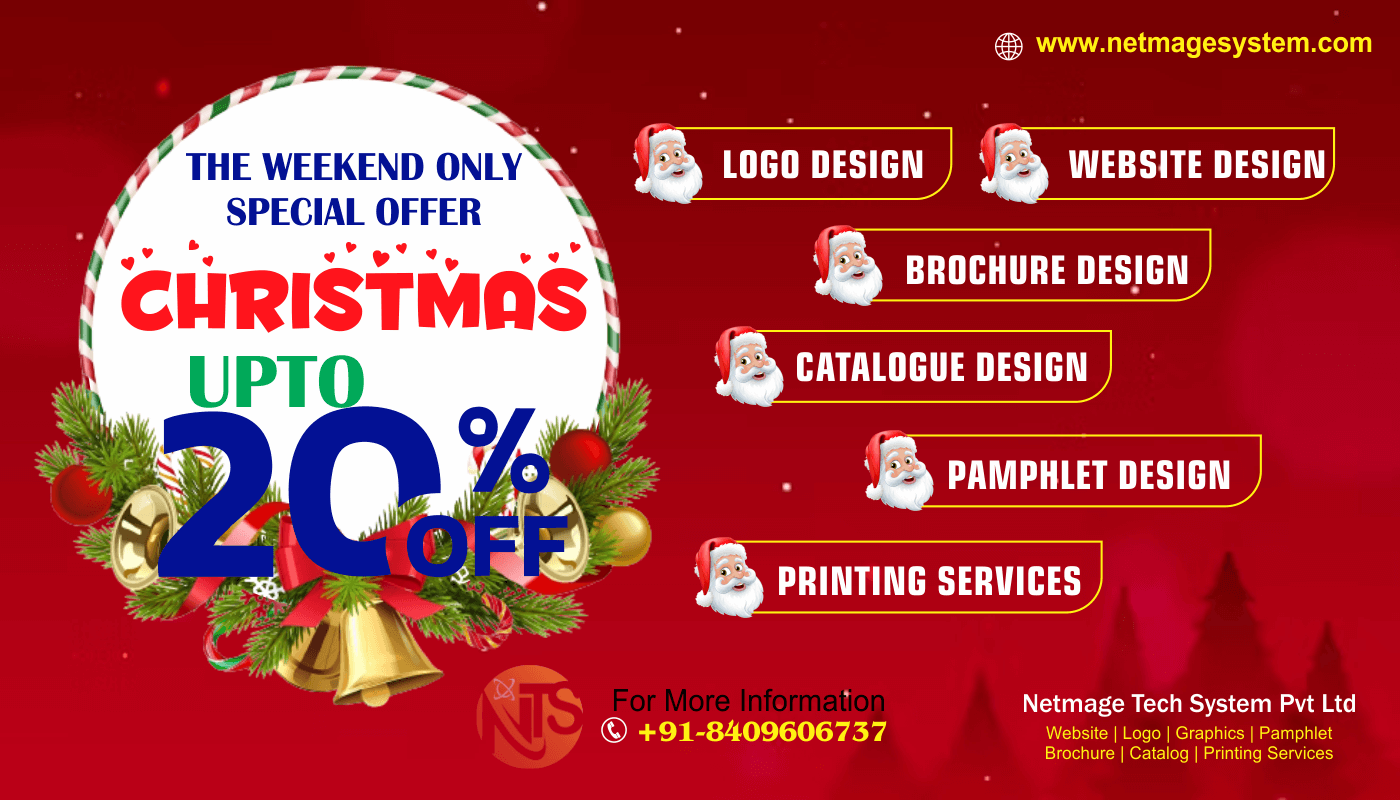 Christmas Offer 2022 for Logo,Website,Catalog,Brochure,Pamphlet,Flyer,Leaflet Design and Printing Services in Patna,Gaya,Bihar