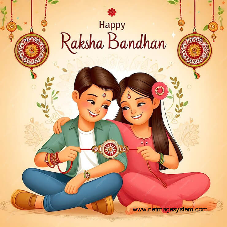 happy Raksha Bandhan Poster