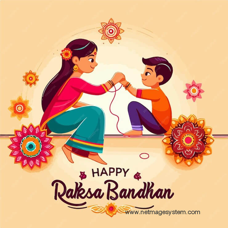 Raksha Bandhan AI Poster